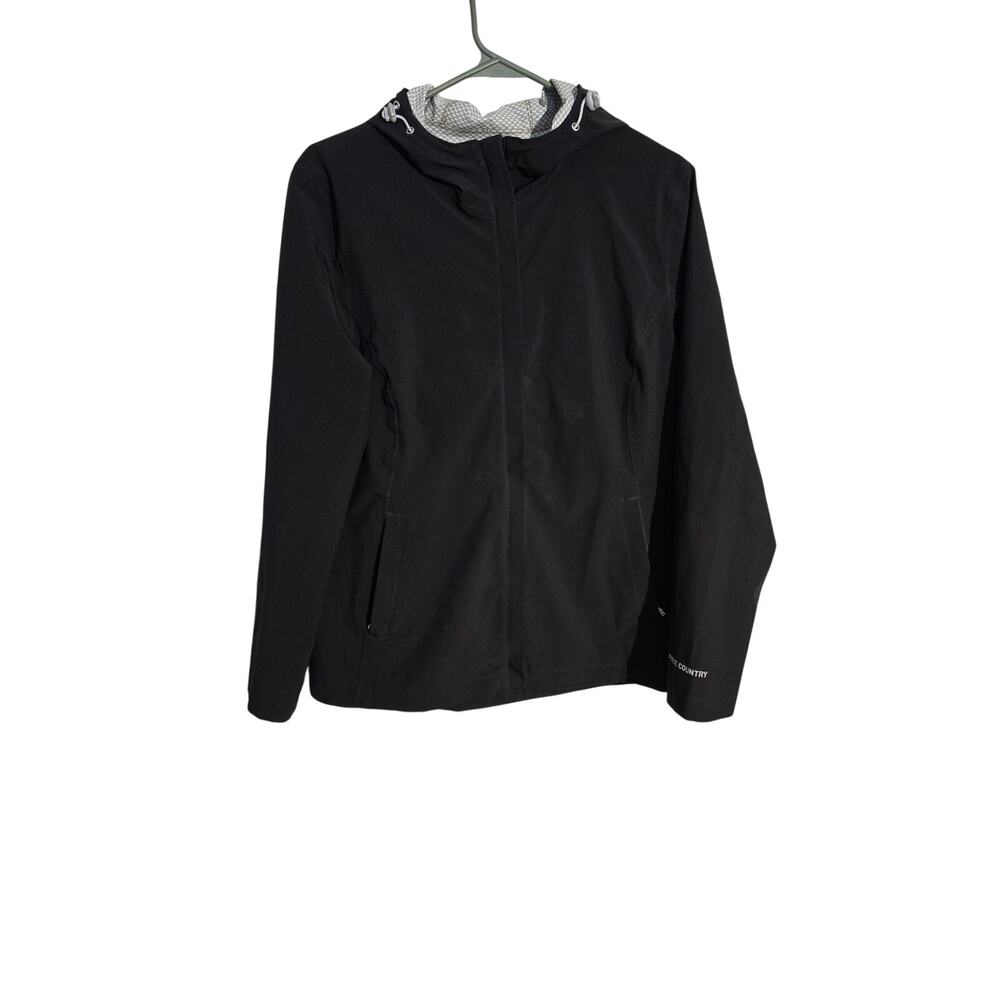Free Country Black Wind Breaker Jacket Womens Size L
